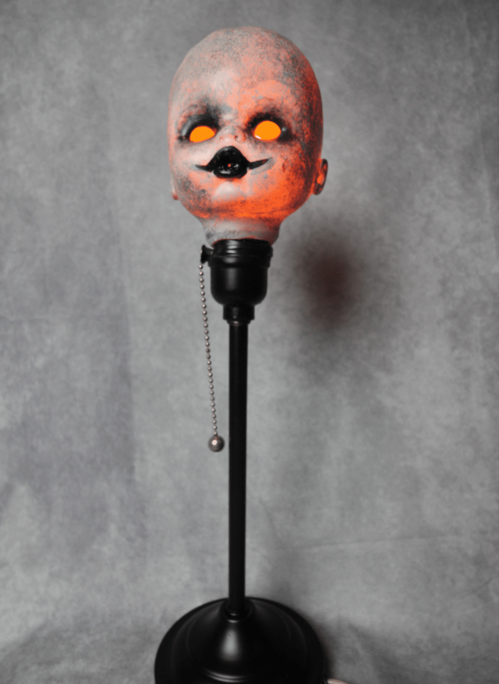 Halloween Light | Glow in the Dark Baby Head Lamp | GrimlyGala #12 – 17 Inch (SOLD)