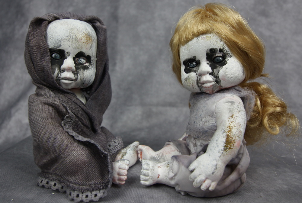 Creepy Doll | Haunted Doll | Halloween Doll | Maxwell and Morgana GrimlyGala #11 – 7 Inch (SOLD)