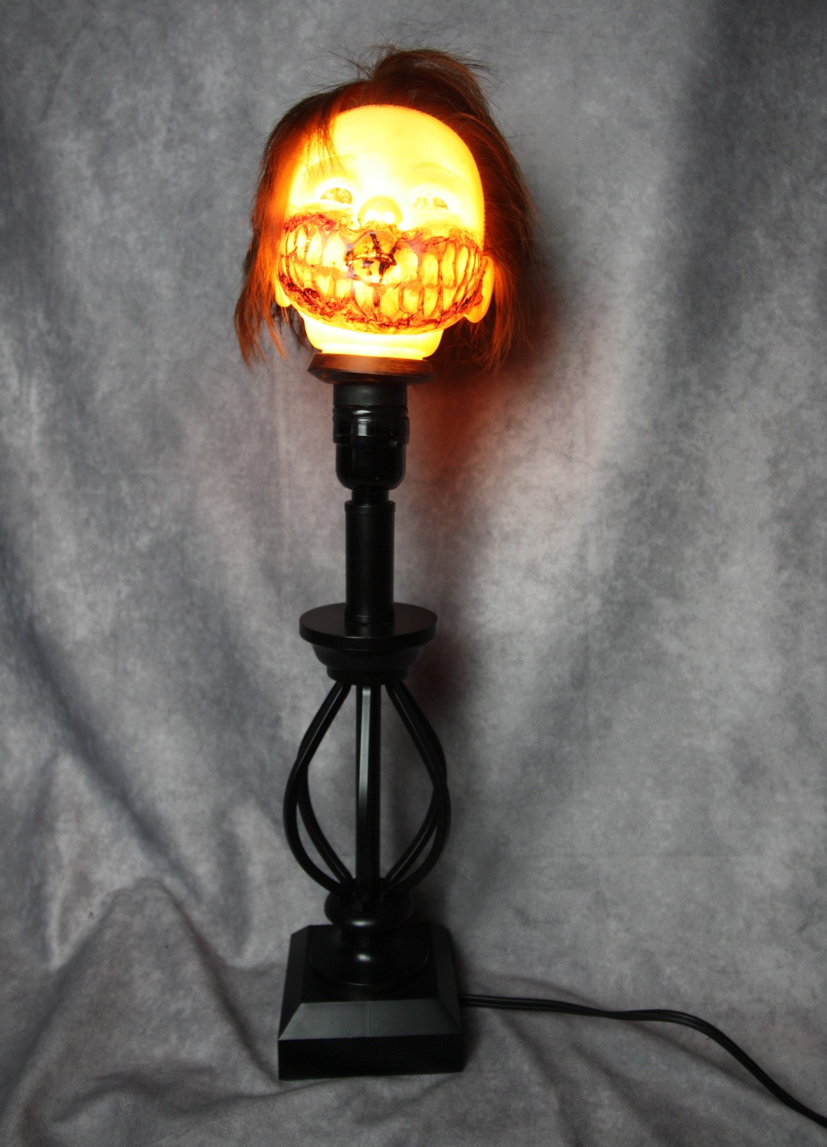 Creepy Doll Halloween Light | Glow in the Dark Lamp | GrimlyGala #32 – 19.5 Inch