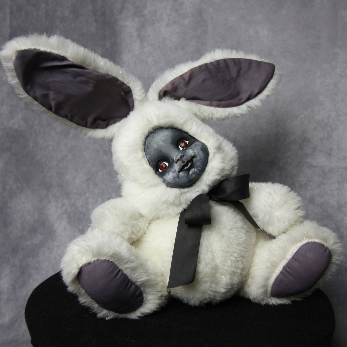 Creepy Doll Bunny Plush | Haunted Doll | Halloween Doll | Mortimer Grimly Gala #28 – 9 Inch